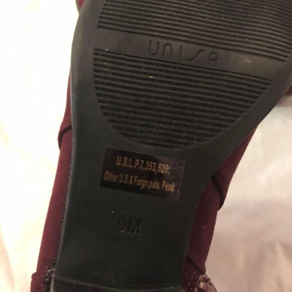 burgundy chunky boots from Unisa - Picture 6 of 6